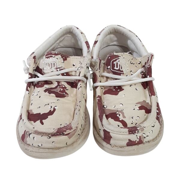Hey Dude Wally Sox Slip On Shoes Kids 13 Tan Desert Camo Galaxy Multi 2 Pairs - Picture 5 of 16